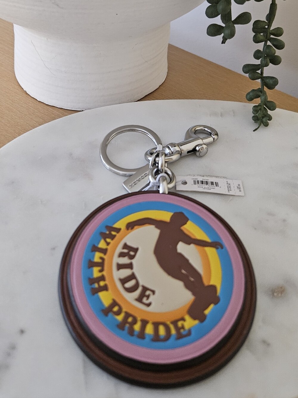 COACH Ride With Pride Keychain 🌈